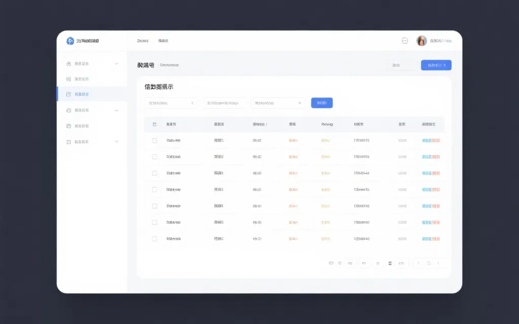 信息展示页面设计